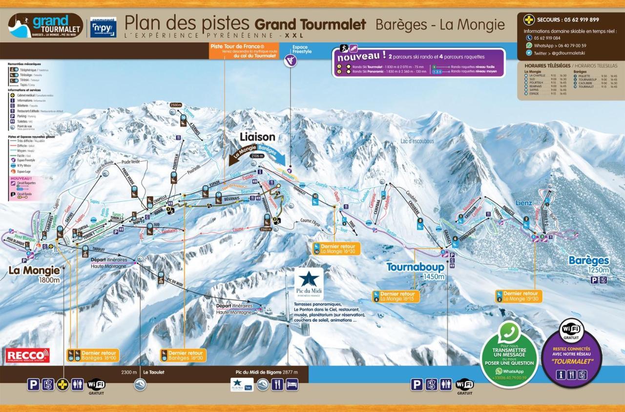 Duplex 8 Couchages, Au Pied Des Pistes De La Mongie Apartment Bagian luar foto